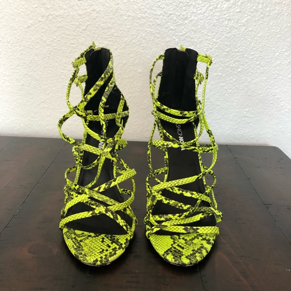 Fashion Nova Snakeskin Heels - Picture 4 of 4